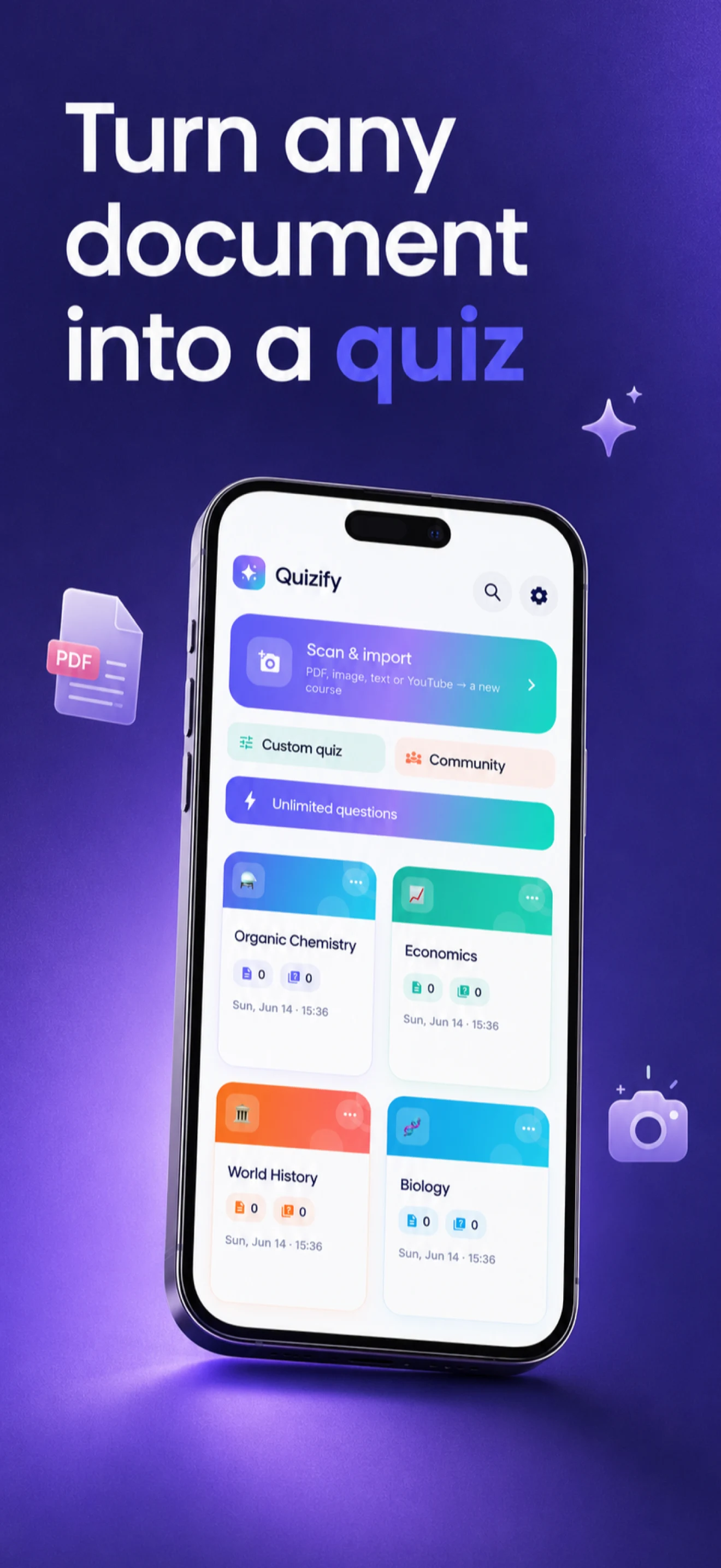 Quizify AI - PDF to Quiz screenshot